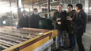 Mr. Javier Polo, President of Ventalia Mexico, came to Jiangsu Jingtai Glass Co., Ltd. to purchase glass